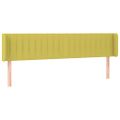vidaXL Čelo postele s LED zelené 183x16x78/88 cm látka