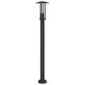 vidaXL Vonkajšia stojaca lampa čierna 100 cm nehrdzavejúca oceľ