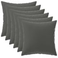 vidaXL Poťah na podložku 6 pcs HEERLEN Antracitová 30 x 30 cm