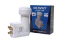 DI-WAY LNB QUAD 0,1dB WHITE LEOPARD LINE
