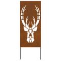 vidaXL Záhradná clona na súkromie Zvieracia potlač Hrdzavý 50 x 140 cm