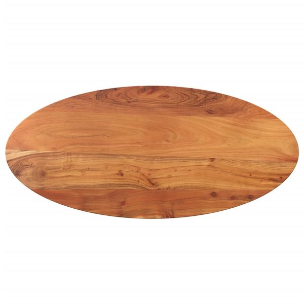 vidaXL Stolová doska 120x50x3,8 cm oválna masívna akácia