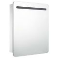 vidaXL LED kúpeľňová zrkadlová skrinka 68x9x80 cm