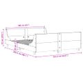 vidaXL Posteľ bez matraca voskovo hnedá 160x200 cm masívna borovica