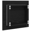 vidaXL Zrkadlo do kúpeľne s LED Čierny dub 40 x 37 x 8.5 cm