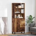 vidaXL Highboard 2 ks Staré drevo 69,5 x 34 x 180 cm