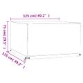 vidaXL Obaly na záhradný nábytok 2 ks 8 očiek 125x125x75 cm štvorcové