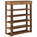 vidaXL Regál na topánky staré drevo 80x30x98 cm spracované drevo
