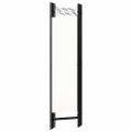 vidaXL Paraván so 4 panelmi, biely 160x180 cm