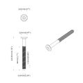 vidaXL Nábytkové skrutky 12 ks Strieborná M6 x 100 mm Oceľ