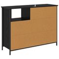 vidaXL Servírovacia skriňa Čierny dub 100 x 33 x 75 cm