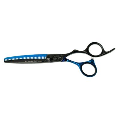Efilačné nožnice MR. MUSTACHE Craft Black-Blue 5,5" / 6,0"