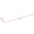 vidaXL Stolová doska tmavohnedá 200x50x(2-4)cm ošetrený masív hrany