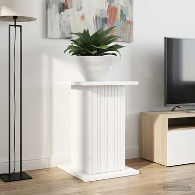 vidaXL Stojan na rastliny 2 pcs Biela 30,5 x 30 x 43 cm