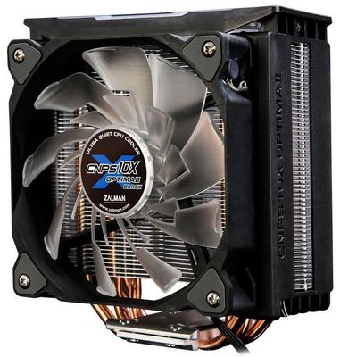 Zalman chladic CPU CNPS10X OPTIMA II BLACK / 120mm RGB ventilátor / heatpipe / PWM / výška 160mm / pre AMD i Intel Chladic, pre CPU, pre Intel i AMD, socket 2066, 2011-3, 2011, 1150, 1151, 1155, 1156, 1366, AM4, AM3(+), FM2(+), 120mm RGB ventil