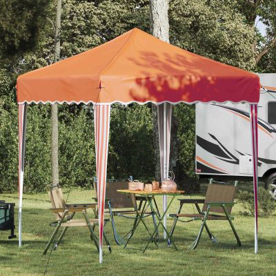 vidaXL Prístrešok na párty 195 x 195 x 245 cm Oranžová Oxfordská látka