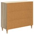 vidaXL Servírovacia skriňa Dub sonoma 89 x 34,5 x 80 cm