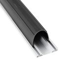 vidaXL Tesnenie garážových dverí Čierna 70 x 6 mm 3,5 m PVC
