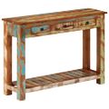 vidaXL Konzolový stolík 110x30x76 cm masívne recyklované drevo