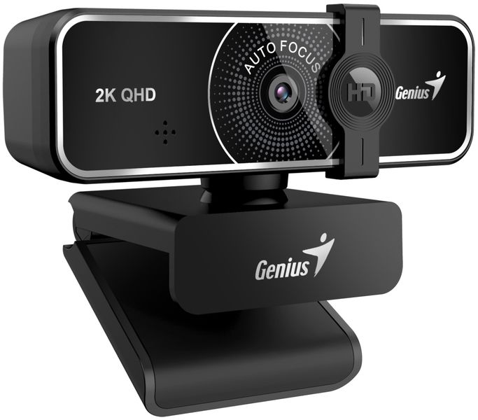 GENIUS webová kamera FaceCam 3000AF/ 2K QHD/ 60 fps/ automatické ostření/ USB-C/ USB/ mikrofon/ kryt soukromí/ stojan Webkamera, 2K QHD 2560×1440, 60fps, autofocus, krytka soukromí, mikrofon, USB-A/C, cerná