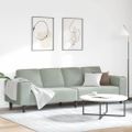 vidaXL Pohovka do obývačky Svetlosivá 250 x 77 x 76 cm