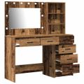 vidaXL Toaletný stolík 2 ks Hnedá 78.5 x 41 x 135 cm Kompozitné drevo