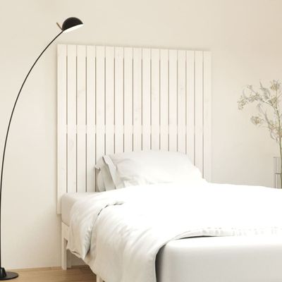 vidaXL Nástenné čelo postele biele 108x3x110 cm masívna borovica
