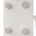 vidaXL Sprchový panel zo skla 25x47,5x130 cm biely