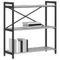 vidaXL Regál na knihy 80 x 30 x 85 cm Kompozitné drevo Sivý dub sonoma