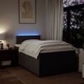 vidaXL Boxspring posteľ s matracom tmavohnedá 120x190 cm látka