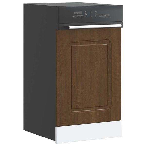 vidaXL Panel umývačky riadu Kalmar hnedý dub 45x1,5x57 cm kompozitné drevo