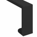 vidaXL Nohy nábytku 12 ks Čierna 341 x 40,5 x 100 mm Železo