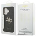 Puzdro Guess pre iPhone 17 HC 4G PU W/ BIG 4G CLASSIC LOGO GD čierne