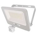 LED reflektor GLARO s pohybovým čidlom, 50 W, biely, IP54, 5000 lm, neutrálna biela