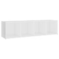 vidaXL TV skrinky 2 ks biele 142,5x35x36,5 cm drevotrieska