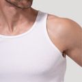 Tielko Persistence Ribbed White - GymBeam, veľkosť S