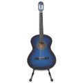 vidaXL 12-dielna klasická gitarová sada pre začiatočníkov modrá 4/4 39"