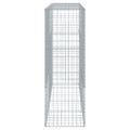 vidaXL Gabiónový kôš s krytom 200x50x150 cm pozinkované železo