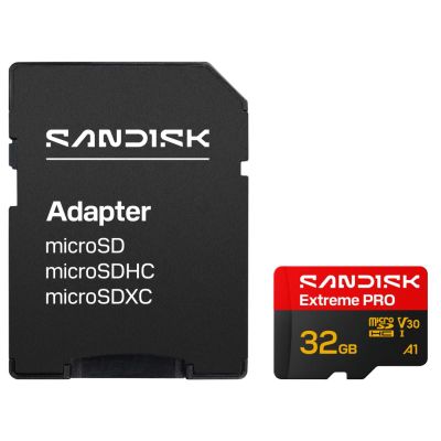 SanDisk Extreme PRO SDHC 32GB 100MB/s V30 + ada