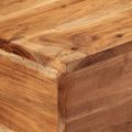 vidaXL Konzolový stolík 110x30x75 cm masívna akácia a železo