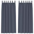 vidaXL Záclony na zatemnenie s krúžkami 2 ks Antracitová 225 x 140 cm