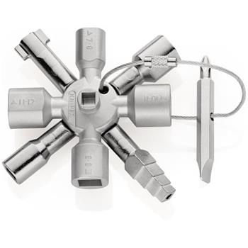 Knipex, Kľúč na rozvodné skrine TwinKey, 00 11 01