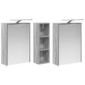 vidaXL Set kabinetov do kúpeľne 3 ks 106 x 16 x 62,5 cm