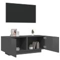 vidaXL TV skrinka lesklá sivá 100x35x40 cm drevotrieska