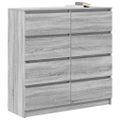 VidaXL Príborník Grey Sonoma 100x35x99 cm Engineered Wood