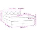 vidaXL Boxspring posteľ s matracom zelená 140x190 cm látka