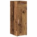 vidaXL Servírovacia skriňa so zásuvkou Staré drevo 30 x 42,5 x 93 cm