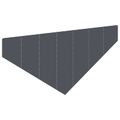 vidaXL Obrubník trávnika 100 x 45 cm Oceľ Antracitová