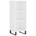 vidaXL Vysoká skrinka biela 34,5x34x180 cm spracované drevo