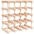 vidaXL Stojan na víno na 20 fliaš 46,5x23x46,5 cm borovicový masív